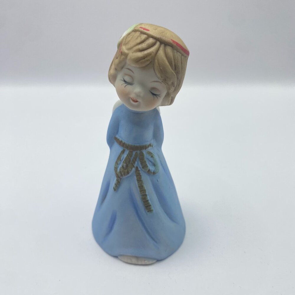 Vintage Jasco Angel 1978 Merri Bells Handcrafted Porcelain Bisque Figurine